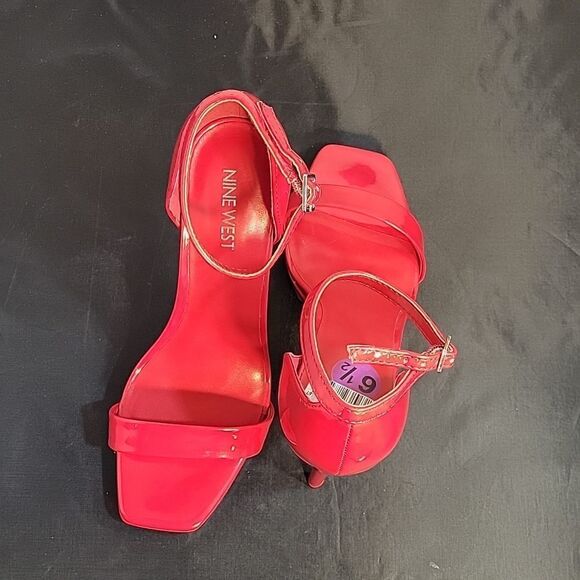 BRAND NEW NINE WEST STRAPPY ADJUSTABLE BUCKLKLE STRAP ONE BAND STRAP SANDAL - Picture 6 of 12